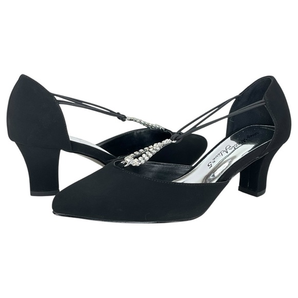 Easy Street Moonlight Black Lamy Womens Pumps Size 6WW - Picture 10 of 12